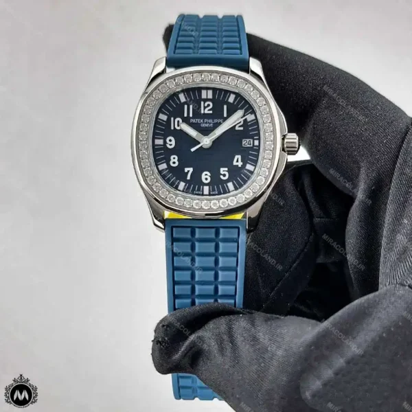 ساعت پتک فیلیپ زنانه آکوانا سورمه ای 73987 Patek Philippe Aquanaut