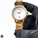 ساعت زنانه گوچی رزگلد صفحه سفید Gucci M2861L