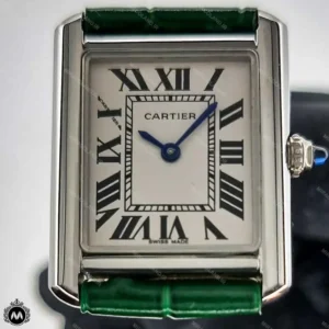 ساعت زنانه کارتیر تانک سبز Cartier Tank CR8680L