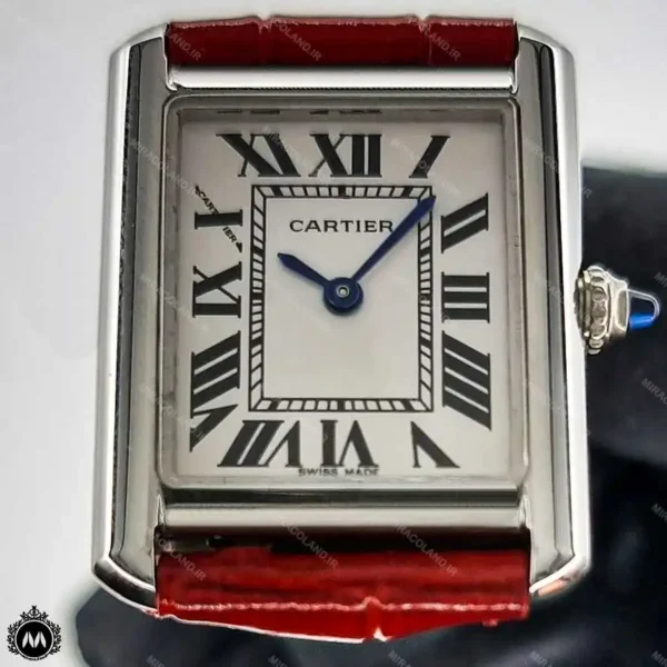 ساعت زنانه کارتیر تانک قرمز Cartier Tank CR8681L