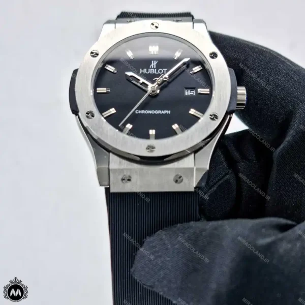 ساعت مردانه هابلوت نقره ای مشکی Hublot Big Bang 5326