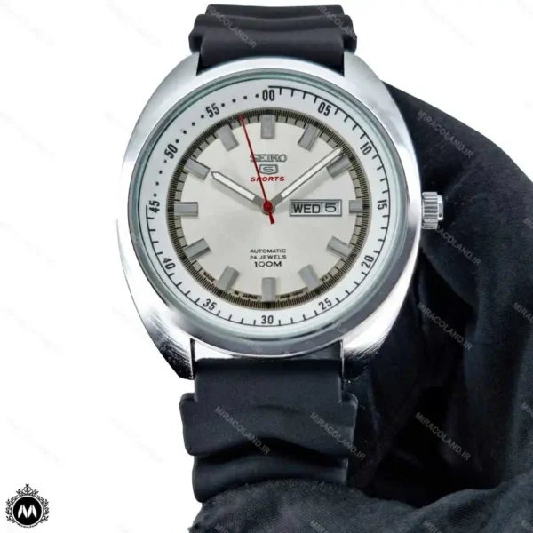 ساعت مردانه سیکو بند رابر SEIKO 5