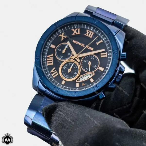 ساعت مچی مردانه مایکل کورس بند فلزی آبی Michael Kors MK2359G