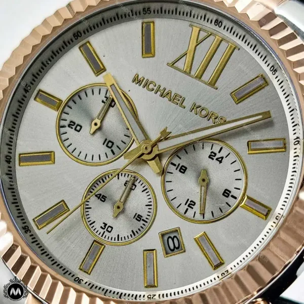 ساعت مچی مردانه مایکل کورس بند فلزی صفحه سیلور Michael Kors MK2357G