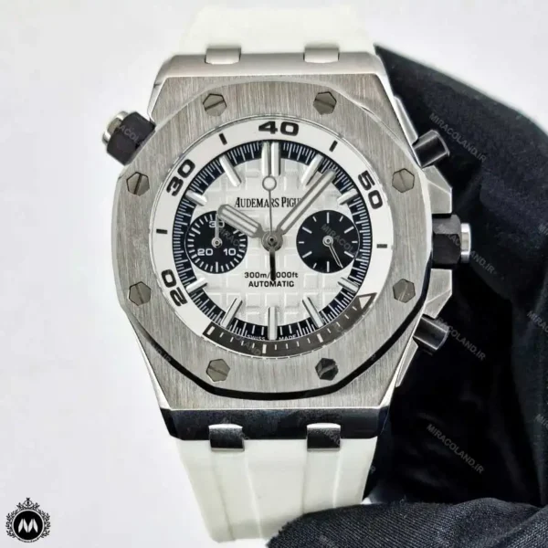 ساعت ای پی مردانه آفشور سفید کرنوگراف Audemars Piguet OFFSHORE OS6464