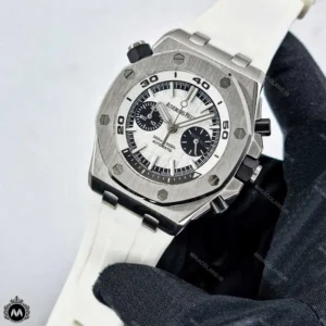 ساعت ای پی مردانه آفشور سفید کرنوگراف Audemars Piguet OFFSHORE OS6464 (کپی)
