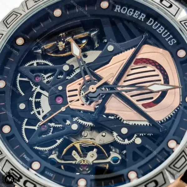 ساعت مردانه راجر دابیوس اسکلتون بند سیلیکن Roger Dubuis RD315