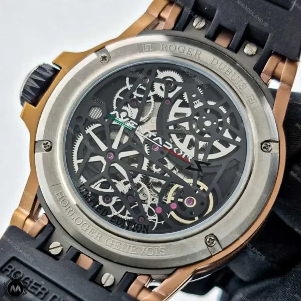 ساعت مردانه راجر دابیوس اسکلتون بند سیلیکن Roger Dubuis RD315