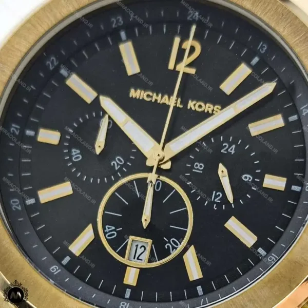 ساعت مچی پسرانه مایکل کورس بند سیلیکنی طلایی Michael Kors MK2352G