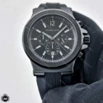 ساعت مچی پسرانه مایکل کورس بند سیلیکنی فول مشکی Michael Kors MK2356G