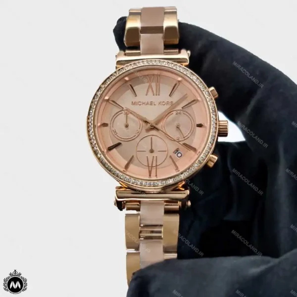 ساعت مچی زنانه مایکل کورس رزگلد کرنوگراف Michael Kors MK2357L