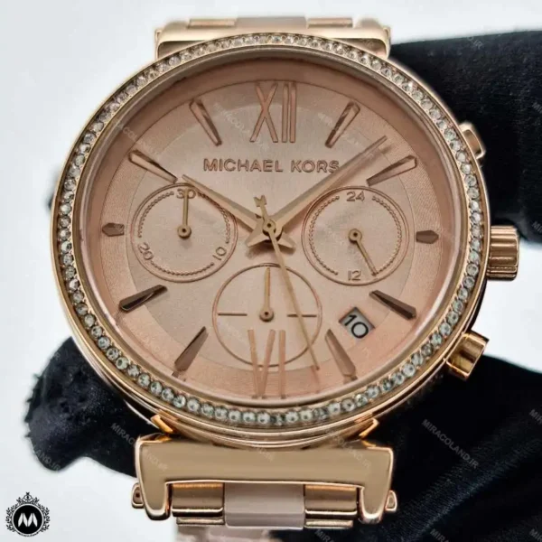 ساعت مچی زنانه مایکل کورس رزگلد کرنوگراف Michael Kors MK2357L