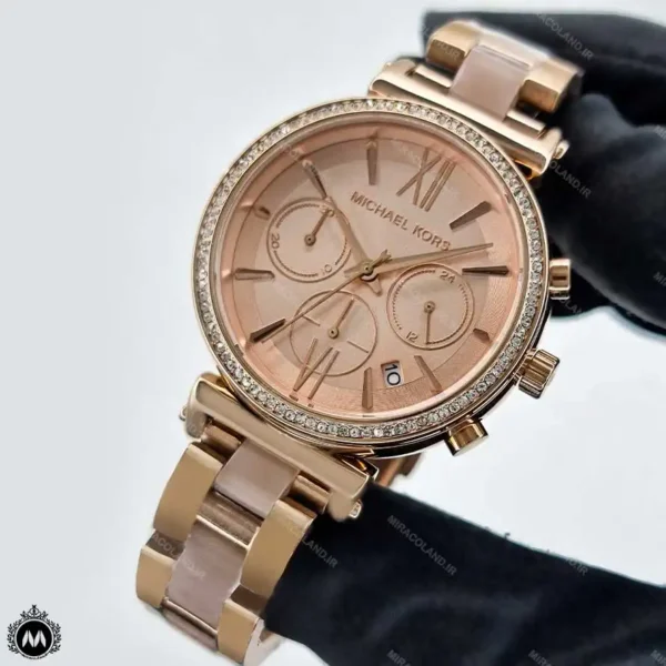 ساعت مچی زنانه مایکل کورس رزگلد کرنوگراف Michael Kors MK2357L