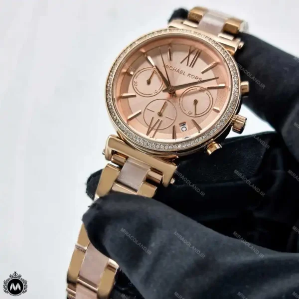 ساعت مچی زنانه مایکل کورس رزگلد کرنوگراف Michael Kors MK2357L