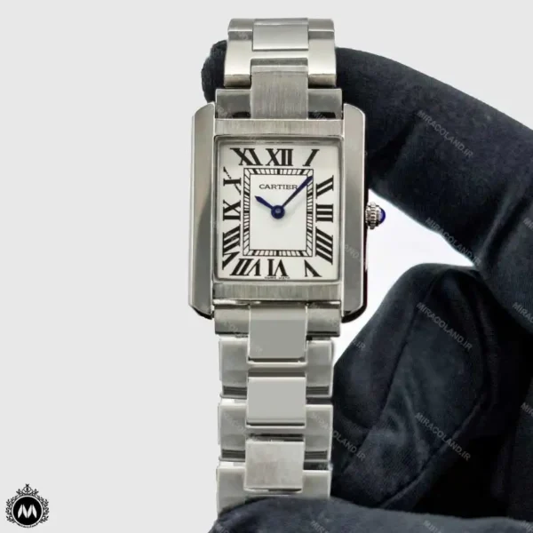 ساعت مچی زنانه کارتیر مدل تانک بند فلزی Cartier Tank CR8680L