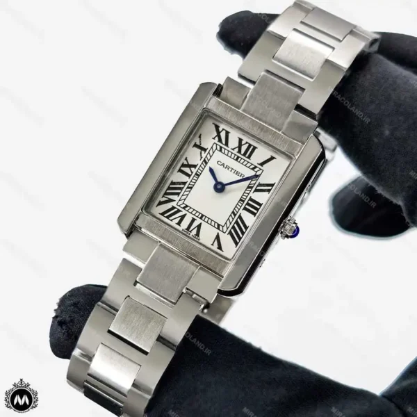 ساعت مچی زنانه کارتیر مدل تانک بند فلزی Cartier Tank CR8680L