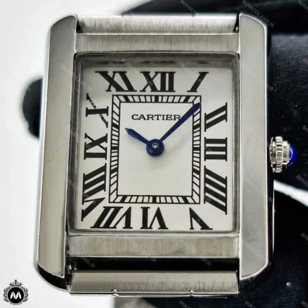 ساعت مچی زنانه کارتیر مدل تانک بند فلزی Cartier Tank CR8680L