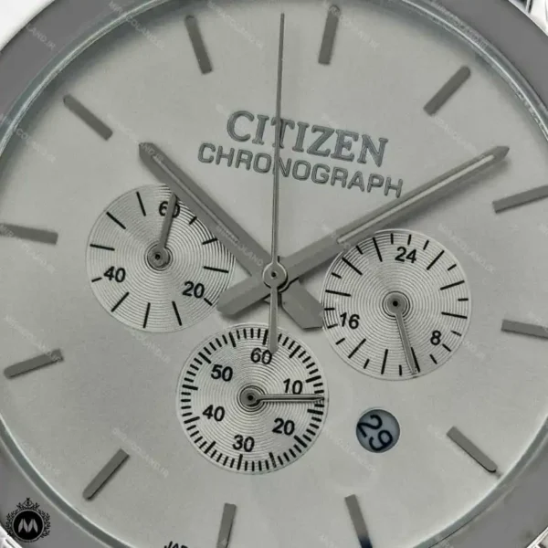 ساعت مچی ست مردانه زنانه سیتیزن کرنوگراف نقره ای CITIZEN Chronograph CZ6698GL