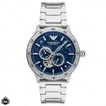 ساعت مچی مردانه امپریو ارمانی موتور اتوماتیک صفحه آبی Emporio Armani AR60052