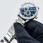 ساعت مچی مردانه امپریو ارمانی موتور اتوماتیک صفحه آبی Emporio Armani AR60052