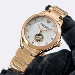 ساعت زنانه امپریو ارمانی رزگلد موتور اتوماتیک Emporio Armani AR60072