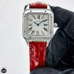 ساعت مچی زنانه کارتیه دومونت قرمز Cartier Santos Dumont 3120L