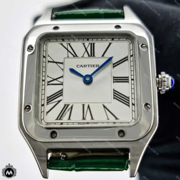 ساعت مچی زنانه کارتیه دومونت سبز Cartier Santos Dumont 3119L