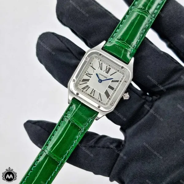 ساعت مچی زنانه کارتیه دومونت سبز Cartier Santos Dumont 3119L