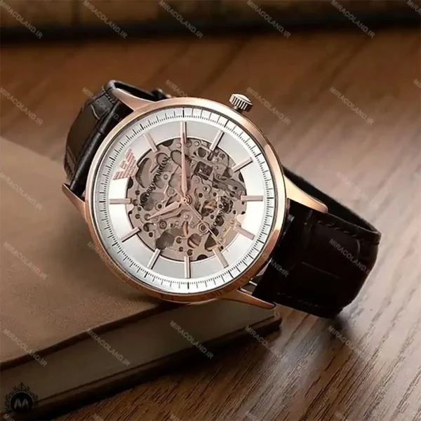 ساعت مچی مردانه امپریو ارمانی موتور اتوماتیک قلب باز Emporio Armani AR60039