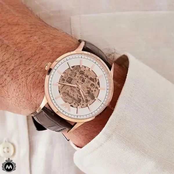 ساعت مچی مردانه امپریو ارمانی موتور اتوماتیک قلب باز Emporio Armani AR60039