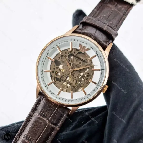ساعت مچی مردانه امپریو ارمانی موتور اتوماتیک قلب باز Emporio Armani AR60039