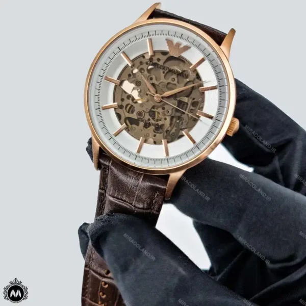 ساعت مچی مردانه امپریو ارمانی موتور اتوماتیک قلب باز Emporio Armani AR60039
