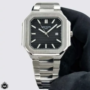 ساعت مچی مردانه پتک فیلیپ مدل کوبیتوس صفحه مشکی Patek Philippe Cubitus C9045G
