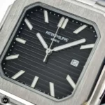 ساعت مچی مردانه پتک فیلیپ مدل کوبیتوس صفحه مشکی Patek Philippe Cubitus C9045G