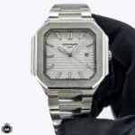 ساعت مچی مردانه پتک فیلیپ مدل کوبیتوس صفحه نقره ای Patek Philippe Cubitus C9046G