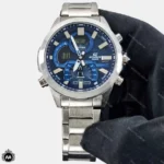 ساعت مچی مردانه کاسیو مدل ادیفایس دو زمانه صفحه آبی Casio Edifice CE4057G