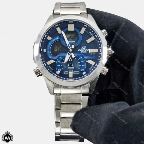 ساعت مچی مردانه کاسیو مدل ادیفایس دو زمانه صفحه آبی Casio Edifice CE4057G