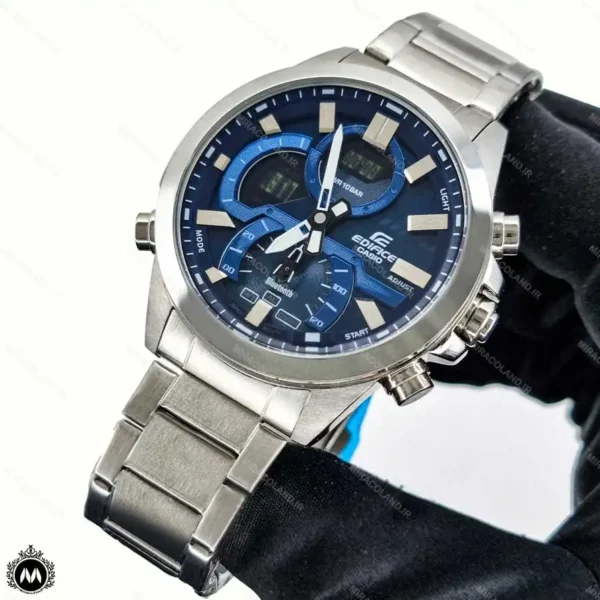 ساعت مچی مردانه کاسیو مدل ادیفایس دو زمانه صفحه آبی Casio Edifice CE4057G