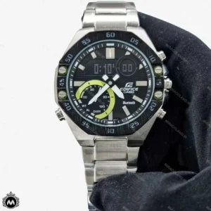 ساعت مچی مردانه کاسیو مدل ادیفایس دوزمانه صفحه مشکی Casio Edifice CE40501G