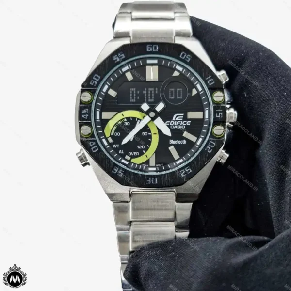 ساعت مچی مردانه کاسیو مدل ادیفایس دوزمانه صفحه مشکی Casio Edifice CE40501G