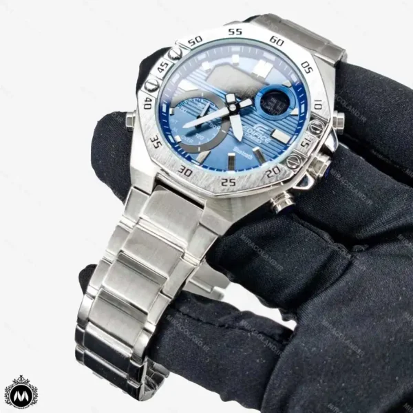 ساعت مچی مردانه کاسیو مدل ادیفایس دوزمانه صفحه آبی Casio Edifice CE40500G