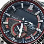 ساعت مچی مردانه کاسیو مدل ادیفایس دو زمانه صفحه مشکی Casio Edifice CE4055G
