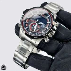 ساعت مچی مردانه کاسیو مدل ادیفایس دو زمانه صفحه مشکی Casio Edifice CE4055G