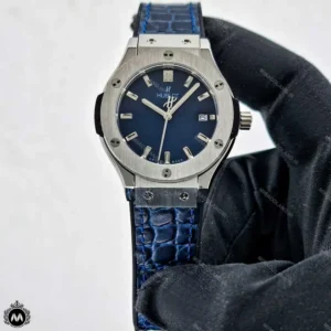 ساعت مچی زنانه هابلوت موتور کوارتز بند طرح پوست ماری Hublot BigBang H45877L