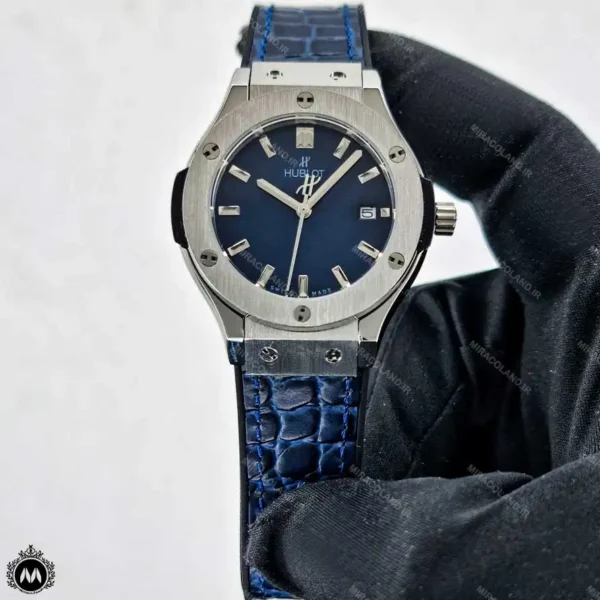 ساعت مچی زنانه هابلوت موتور کوارتز بند طرح پوست ماری Hublot BigBang H45877L