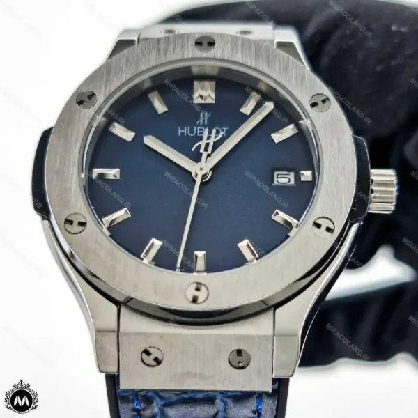 ساعت مچی زنانه هابلوت موتور کوارتز بند طرح پوست ماری Hublot BigBang H45877L