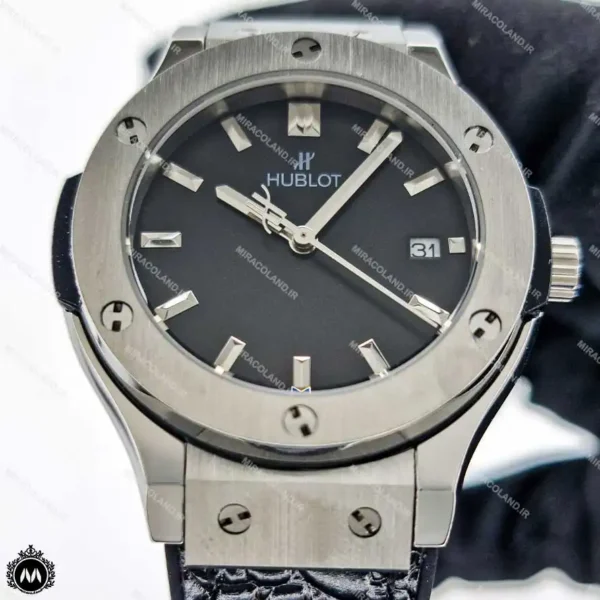 ساعت مچی زنانه هابلوت موتور کوارتز بند طرح پوست ماری Hublot BigBang H45877L