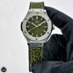 ساعت مچی زنانه هابلوت موتور کوارتز بند طرح پوست ماری Hublot BigBang H45877L