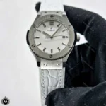 ساعت مچی زنانه هابلوت موتور کوارتز بند طرح پوست ماری Hublot BigBang H45877L