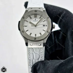 ساعت مچی زنانه هابلوت موتور کوارتز بند طرح پوست ماری Hublot BigBang H45877L